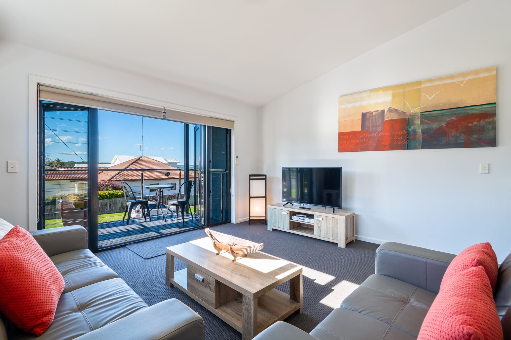 Nautilus Jervis Bay: living room in Orion apartment accommodation in Huskisson